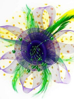 Kentucky Derby Fascinator Hat Beautiful Color Tea Party Derby